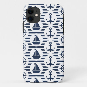 Coque Case-Mate Pour iPhone Maritime dans le motif bleu