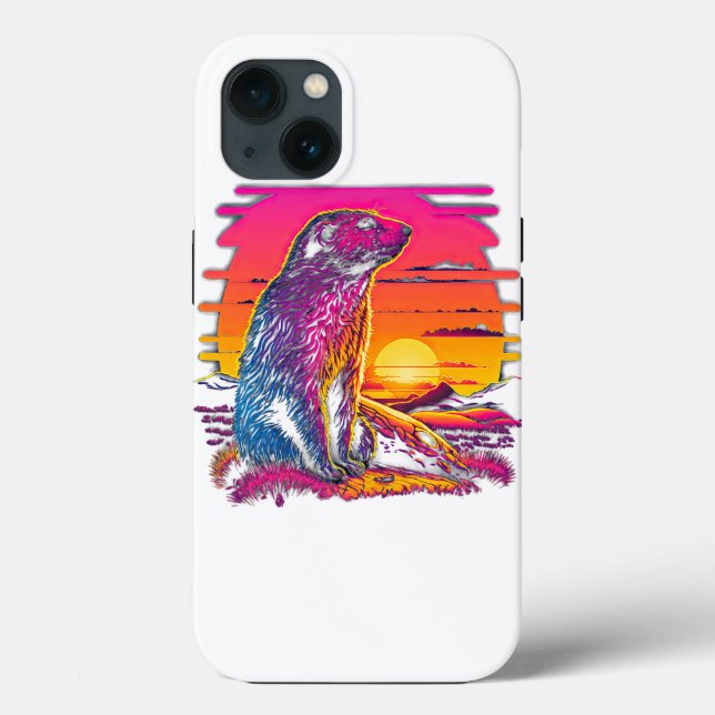 Coques Case-Mate iPhone Marmotte esthétique rétro 45 (Verso)