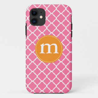 Etui iPhone Case-Mate Marocain rose élégant Quatrefoil personnalisé