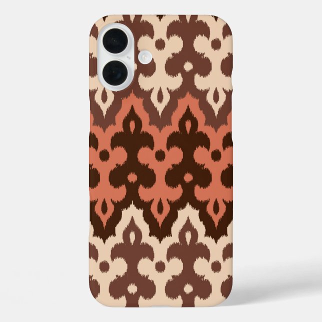 Coques Case-Mate iPhone Marocaine Ikat Damask, Brown, Taupe & Rouille (Verso)