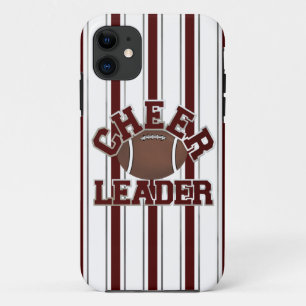 Coques Pour iPhone Maroon & Pom-pom girl de football blanc iPhone 5 C