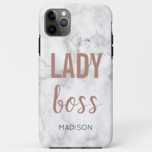 Case-Mate iPhone Case Marquage de lettres en or rose Monogram Marble