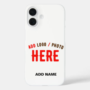 COQUE POUR iPhone 16 MARQUE BLANCHE MODERNE ET PERSONNALISABLE VÉRIFIÉE