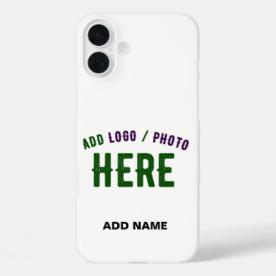 COQUE POUR iPhone 16 PLUS MARQUE BLANCHE MODERNE ET PERSONNALISABLE VÉRIFIÉE