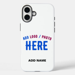 COQUE POUR iPhone 16 PLUS MARQUE BLANCHE MODERNE ET PERSONNALISABLE VÉRIFIÉE