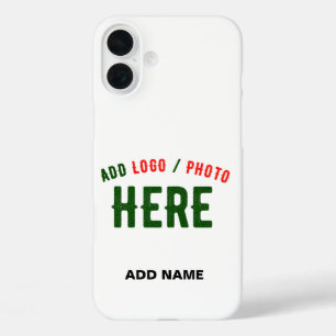 COQUE POUR iPhone 16 PLUS MARQUE BLANCHE MODERNE ET PERSONNALISABLE VÉRIFIÉE