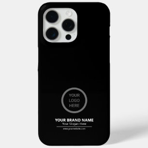 Coque Case-Mate iPhone Marque d'entreprise noire moderne simple promotion