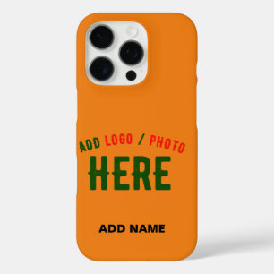 COQUE iPhone 16 PRO MARQUE VÉRIFIÉE DE L'ORANGE SOMBRE MODERNE ET MODE
