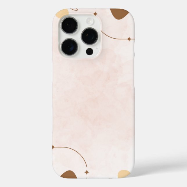 Coques Case-Mate iPhone Marron Crème Esthétique Floral Linktree | (Verso)