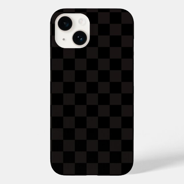 Coques Case-Mate iPhone Marron/Noir Luxueux À Carreaux (Verso)