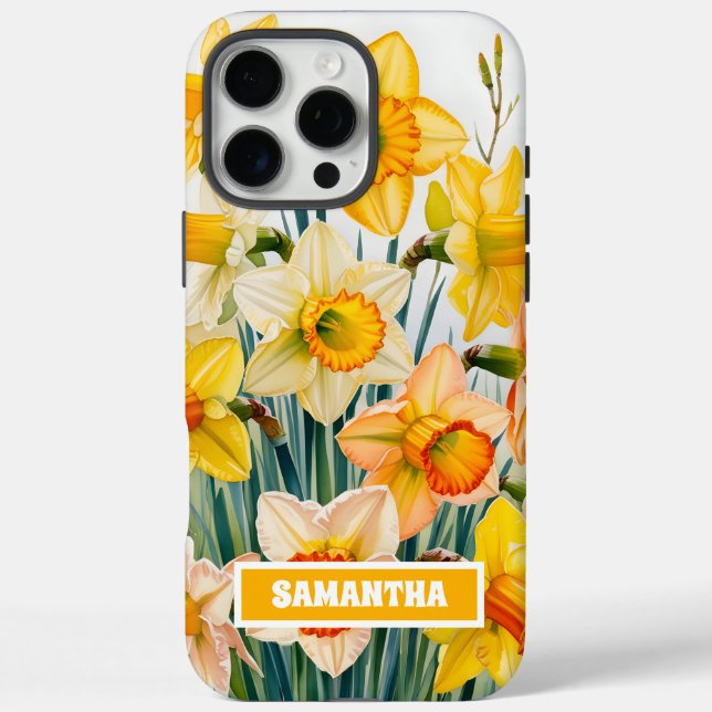 Coques Case-Mate iPhone Mars Mois de naissance Fleur Nom personnalisé (Verso)