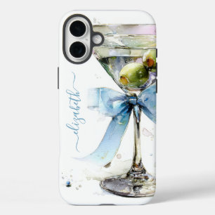 Coque Pour iPhone 16 Plus Martini Élégant Monogrammé
