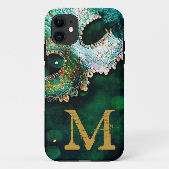 Coques Case-Mate iPhone Mascarade Masque Masque Masquage Monogramme IPHONE (Dos)