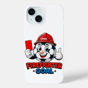 Coque Case-Mate iPhone Mascotte d'arbitre de football pompier