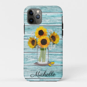 Case-Mate iPhone Case Mason de tournesol rustique Jar