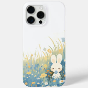 Coque Case-Mate iPhone Masquage de lapin blanc dans le pré