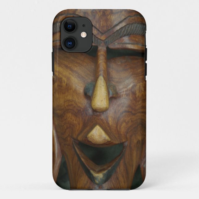 Coques Case-Mate iPhone Masque africain en bois (Dos)