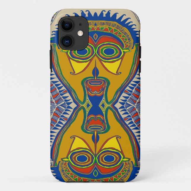 Coques Case-Mate iPhone Masque tribal chamanique (Dos)