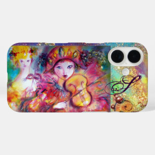 COQUES iPhone 16  MASQUÉRADE VÉNÉTIEN / HARLEQUIN ET COLUMBINE