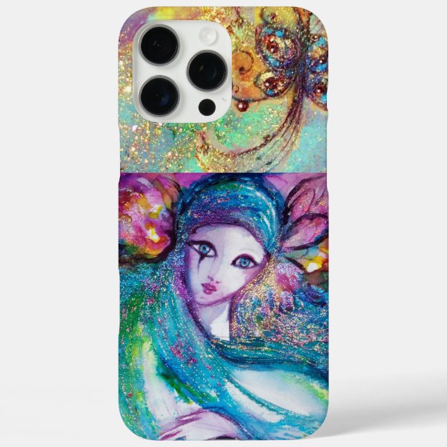 COQUES Case-Mate iPhone MASQUÉRADE VÉNÉTIENNE /MASQUE EN BLEU (Verso)