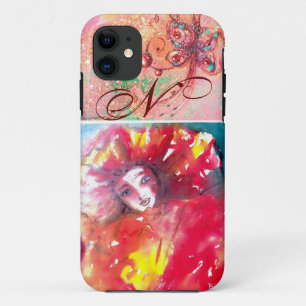 COQUE Case-Mate iPhone MASQUÉRADE VÉNÉTIENNE - MASQUE EN MONOGRAMME ROUGE