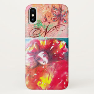 COQUE Case-Mate POUR iPhone MASQUÉRADE VÉNÉTIENNE - MASQUE EN MONOGRAMME ROUGE