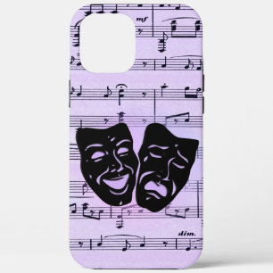 Case-Mate iPhone Case Masques de musique et de théâtre violets