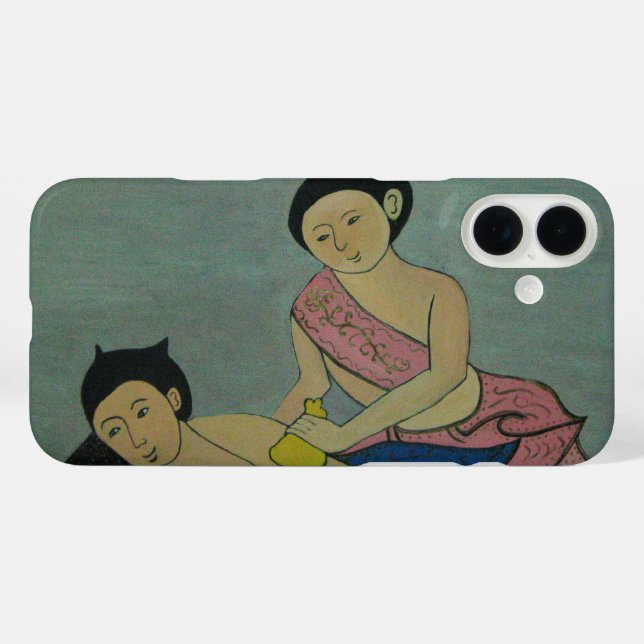 Coques Case-Mate iPhone Massage traditionnel thaïlandais (Verso (horizontal))