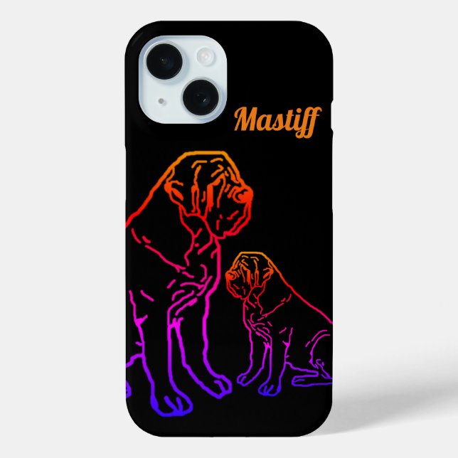 Coques Case-Mate iPhone Mastiff Dogge Vatertag (Verso)