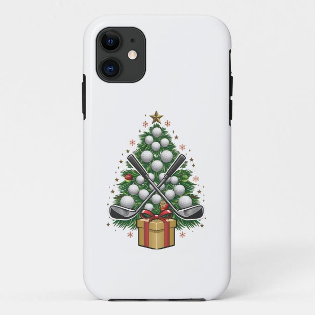 Coques Case-Mate iPhone Matériel de golf Christmas Tree Golf (Dos)