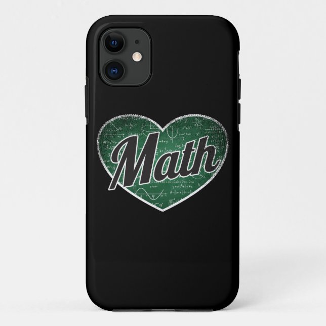 Coques Case-Mate iPhone Math Retro Heart Blackboard Love (Dos)