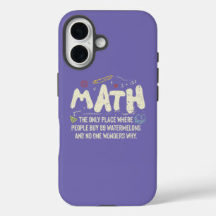 Coque Pour iPhone 16 Mathématiques Mathématiques Mathématiques Math Ens