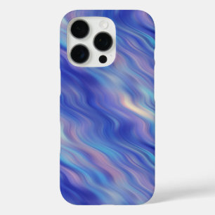 Coques iPhone 16 Pro Matin Glory Blue Wavy Texture