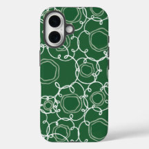 Matrice florale abstraite (vert foncé) Beaux-arts