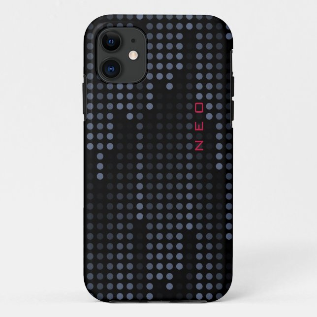 Coques Case-Mate iPhone Matrice Pois foncée personnalisée (Dos)