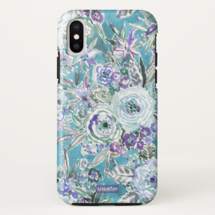 Case-Mate iPhone Case MAUI MINDSET Mystic Violet Aqua Floral