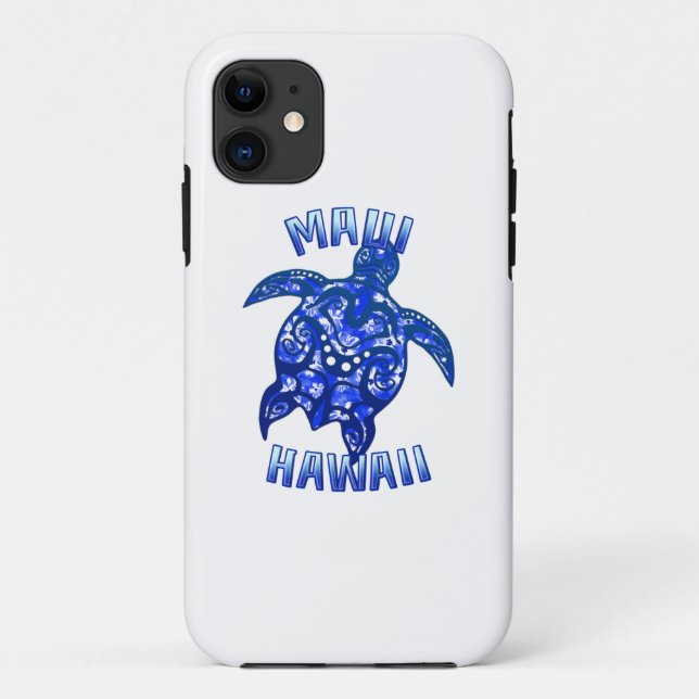 Coques Case-Mate iPhone Maui Vacances Hawaï Tortue Tribale (Dos)