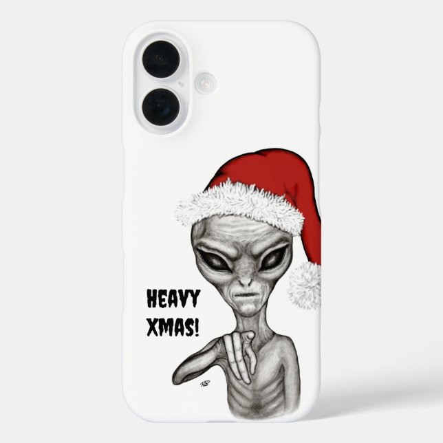 Coques Case-Mate iPhone Mauvais Alien, Lourds Noël ! (Verso)
