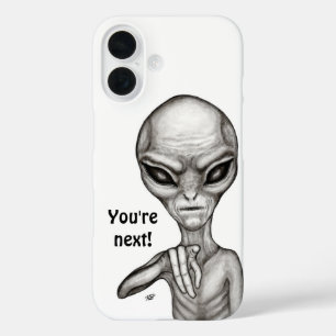 Coque Pour iPhone 16 Mauvais Alien, Tu es le prochain !
