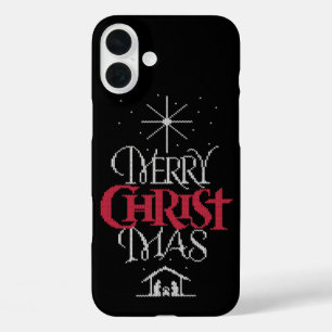 Coque Pour iPhone 16 Plus Mauvais Joyeux CHRISTmas Sweater Religion Religion