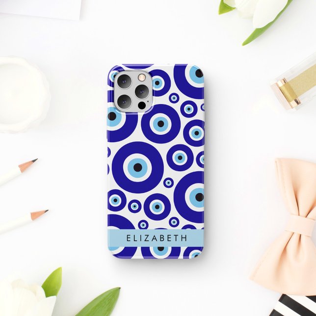 Coques Case-Mate iPhone Mauvais Œil, Œil Grec, Œil Turc, Mati, Votre Nom (Créateur téléchargé)