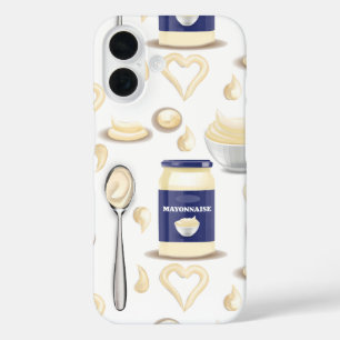Coque Pour iPhone 16 mayo mayonnaise condiment crémeux tartiner sauce
