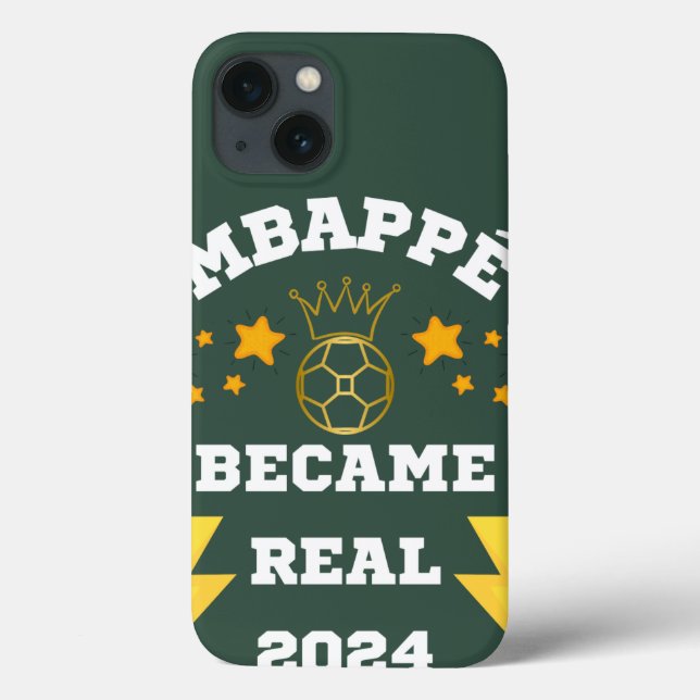 Coques Case-Mate iPhone Mbappé est devenu Real en 2024 (Verso)