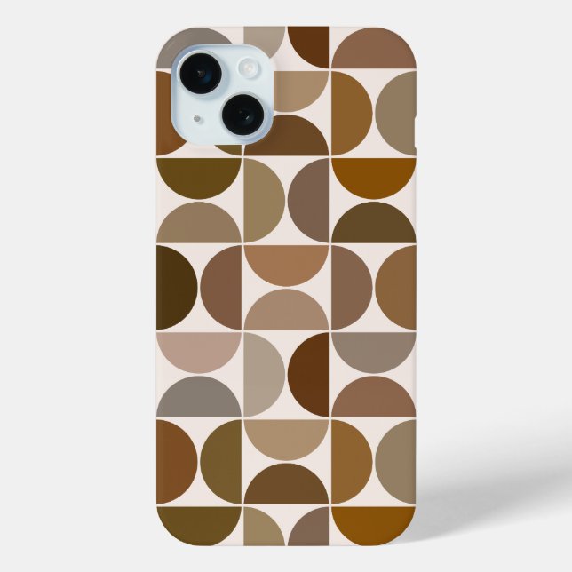 Coques Case-Mate iPhone MCM Semi-cycles Browns+Cream Big Motif (Verso)