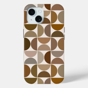 Coque Case-Mate iPhone MCM Semi-cycles Browns+Cream Big Motif