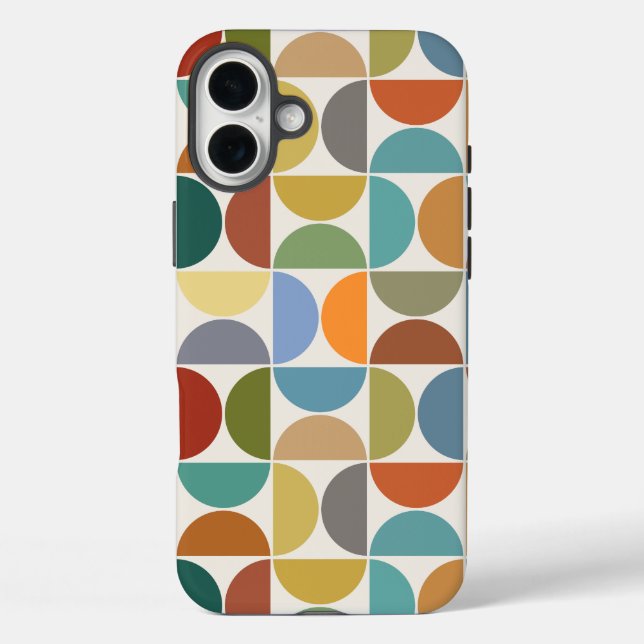 Coques Case-Mate iPhone MCM Semiccles Motif couleur grande sur crème (Verso)