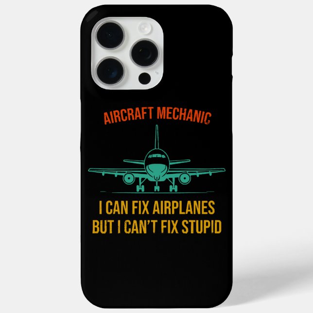 Coques Case-Mate iPhone mécanicien d'avion je peux réparer les avions mais (Verso)