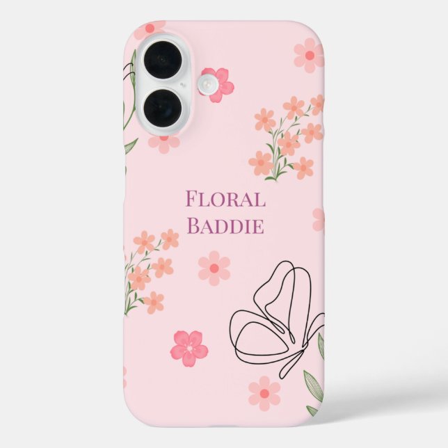 Coques Case-Mate iPhone Méchante Florale (Verso)