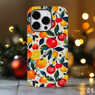 Coque Case-Mate iPhone Médaille de fruits juteux avec agrumes brillants e