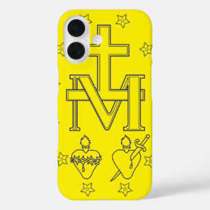 Coque Pour iPhone 16 Médaille de Notre-Dame de Grâces Art Fin Miraculeu